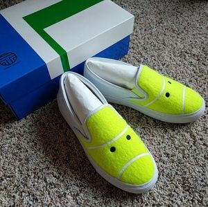 NIB 💖Tory Burch Sports Leather Tennis Ball Shoes Loafers💖